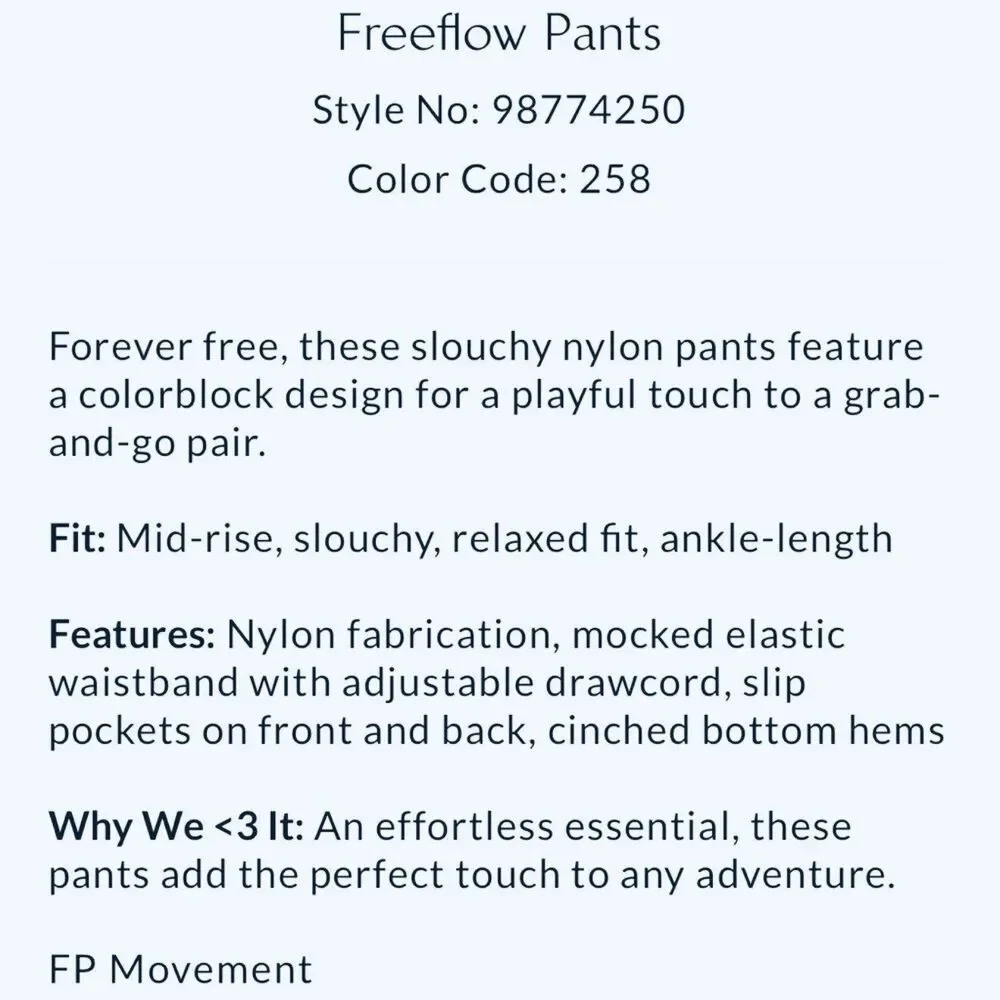 NWT FP Movement FreeThrow PantJogger Adjustable Waist Mulberry Plum OversizeXS•S - Picture 13 of 16